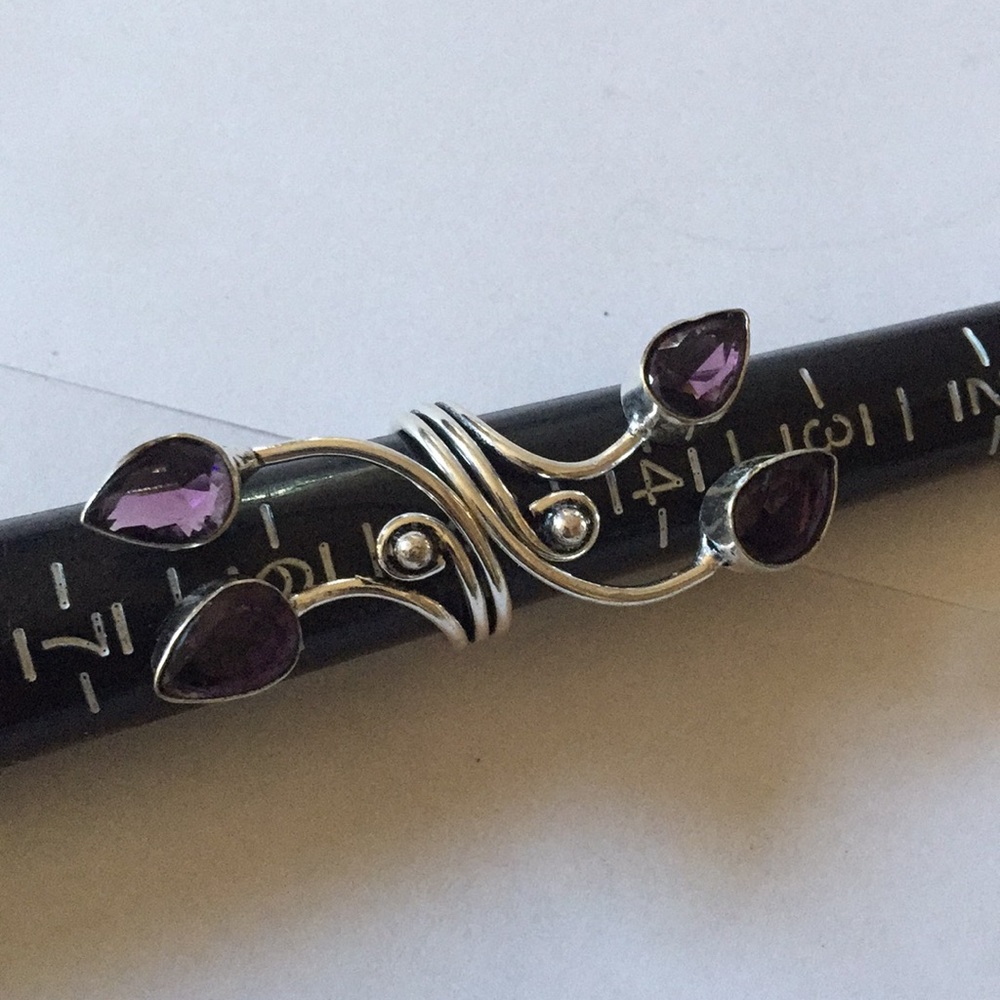topaz silver ring